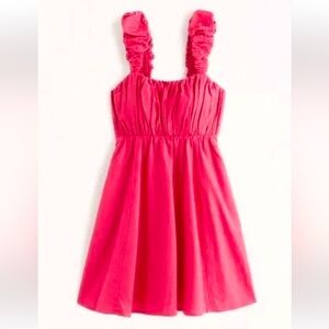 Abercrombie Pink Puff Strap Dress
